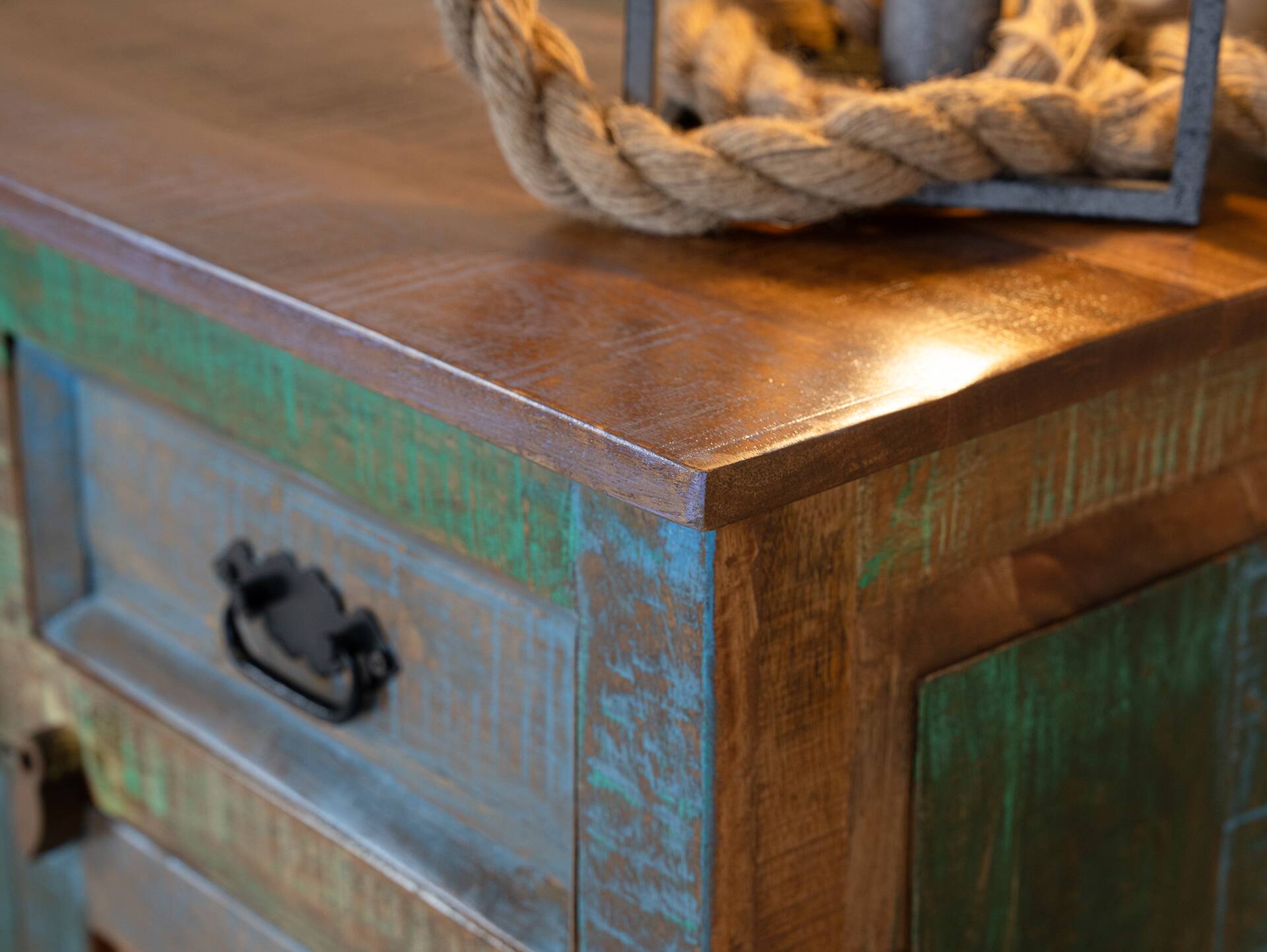 RIVERBOAT Sideboard II aus Altholz, Material Massivholz, Vintage-Optik 