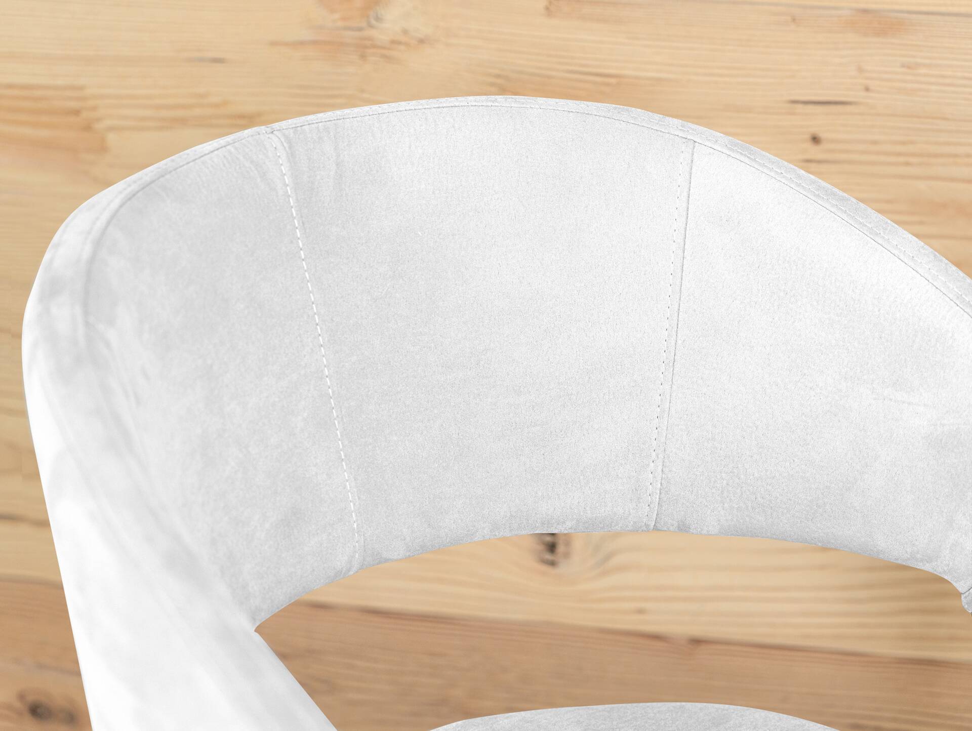 ALONA Polsterstuhl, Material Massivholz/Bezug Kunstleder Eiche | silvercreme