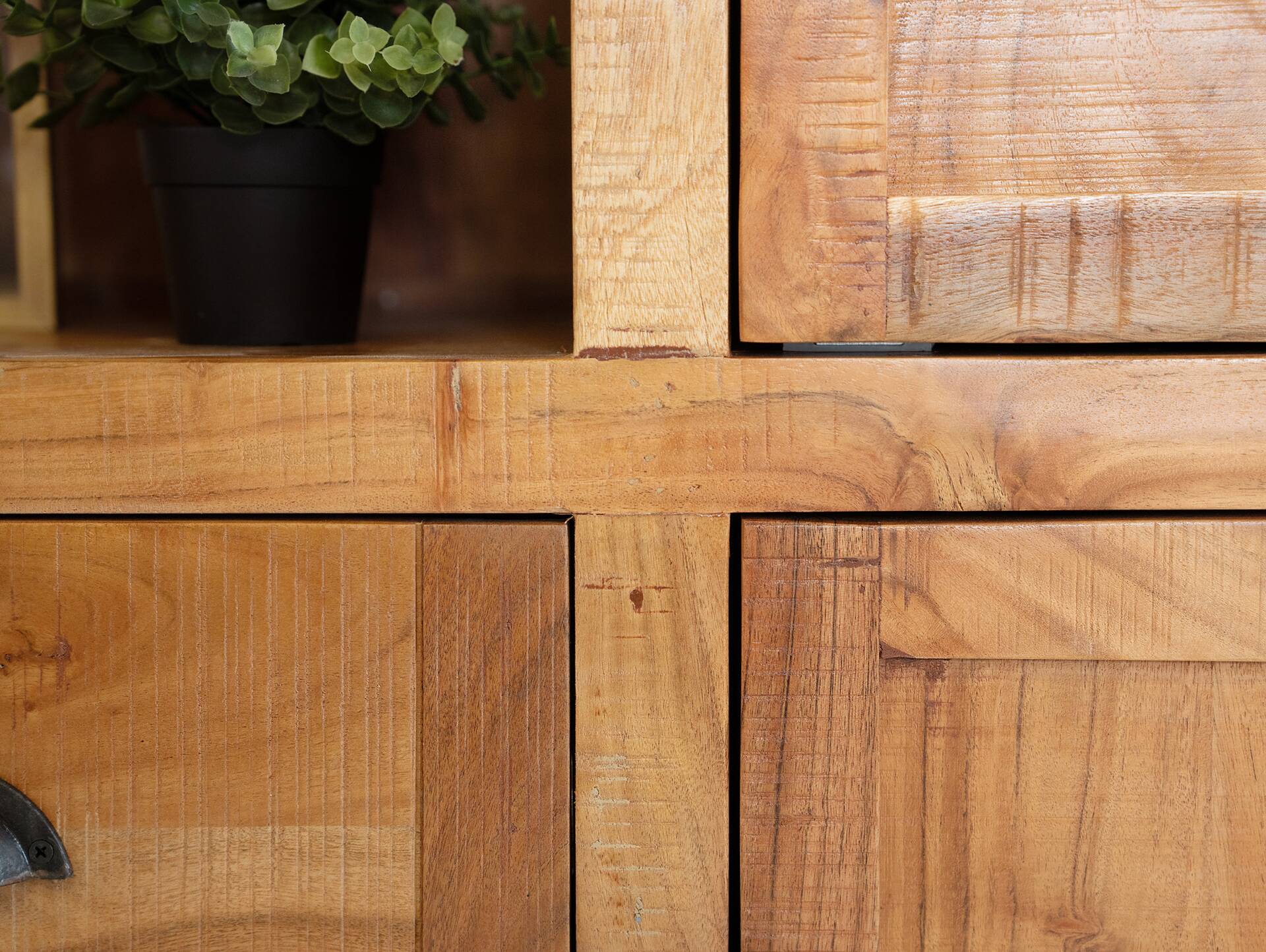 WINCHESTER Highboard IV, Material Massivholz, Mango rustikal 