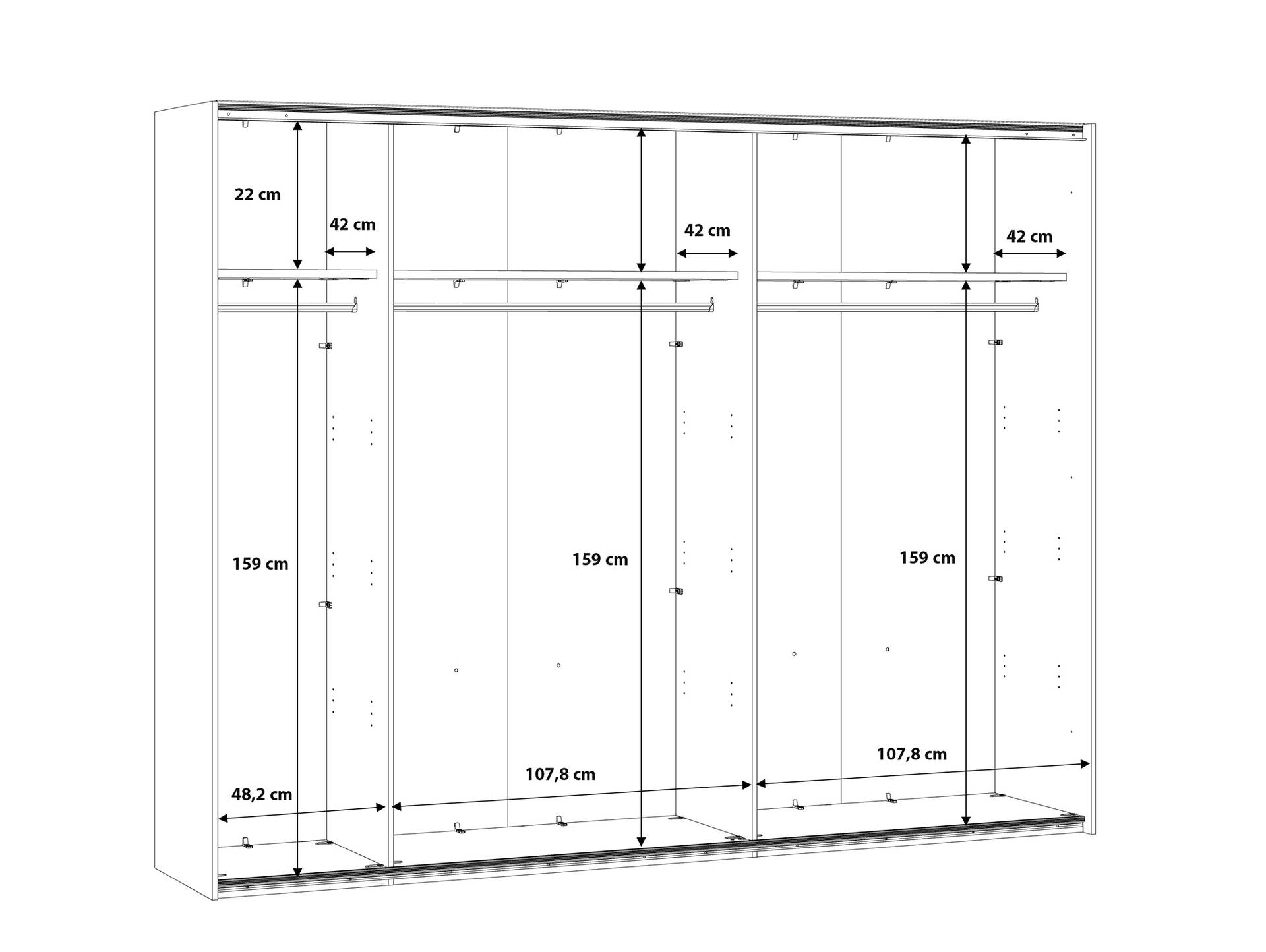 WELLIGTON Komplett-Schlafzimmer, Material Dekorspanplatte, Flagstaff Eichefarbig/grau 