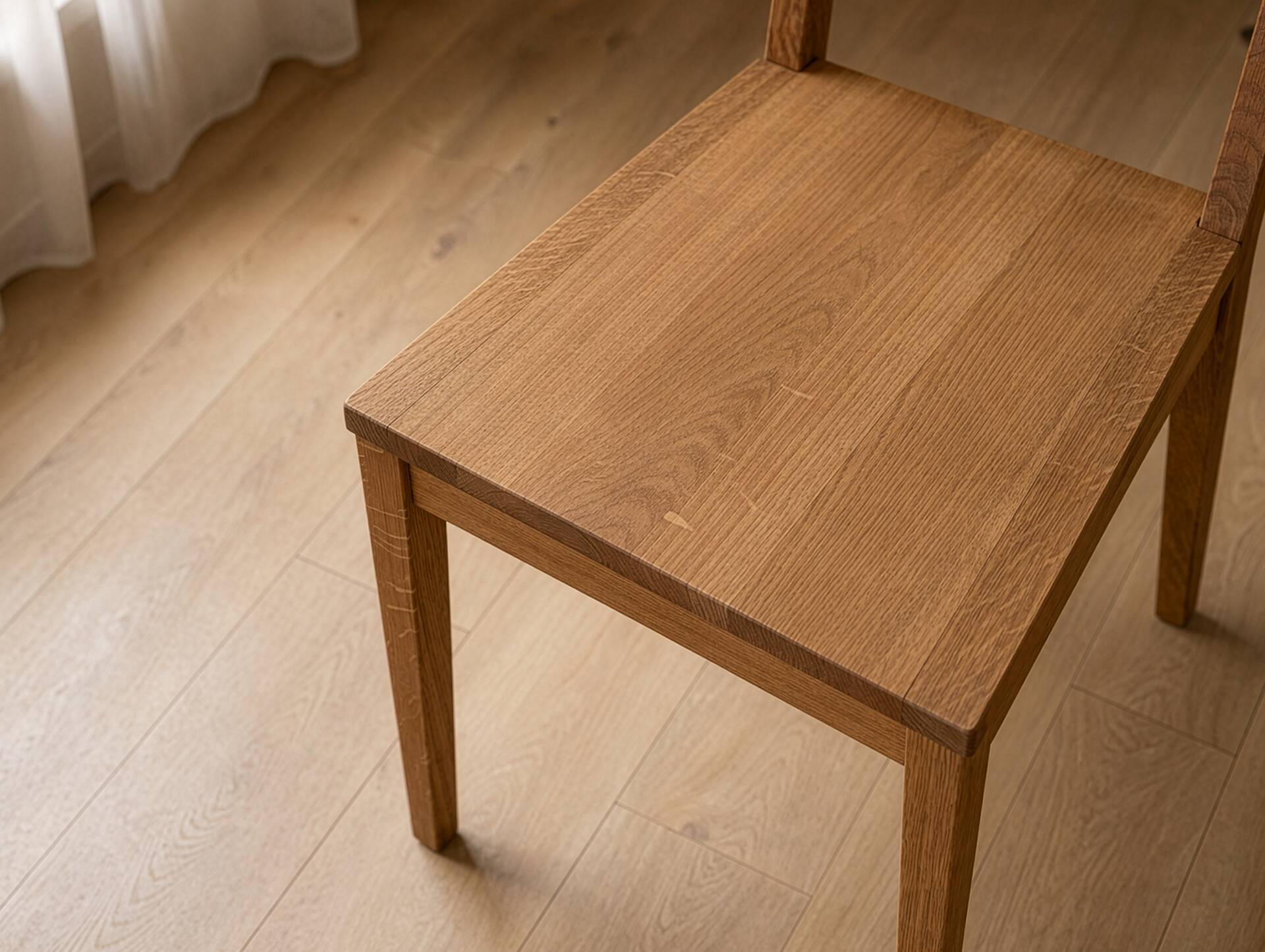 HILKO Esstischstuhl, Material Massivholz, Eiche unbehandelt | 1 Stück