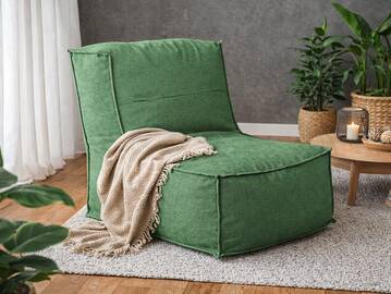 COZY Sitzsack, Material Stoffbezug Grün