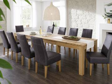 MULTI XL Esstisch / Ausziehtisch, Material Massivholz 