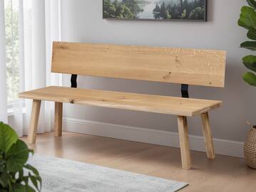 BERGSEE Sitzbank nach Maß, Material Massivholz 