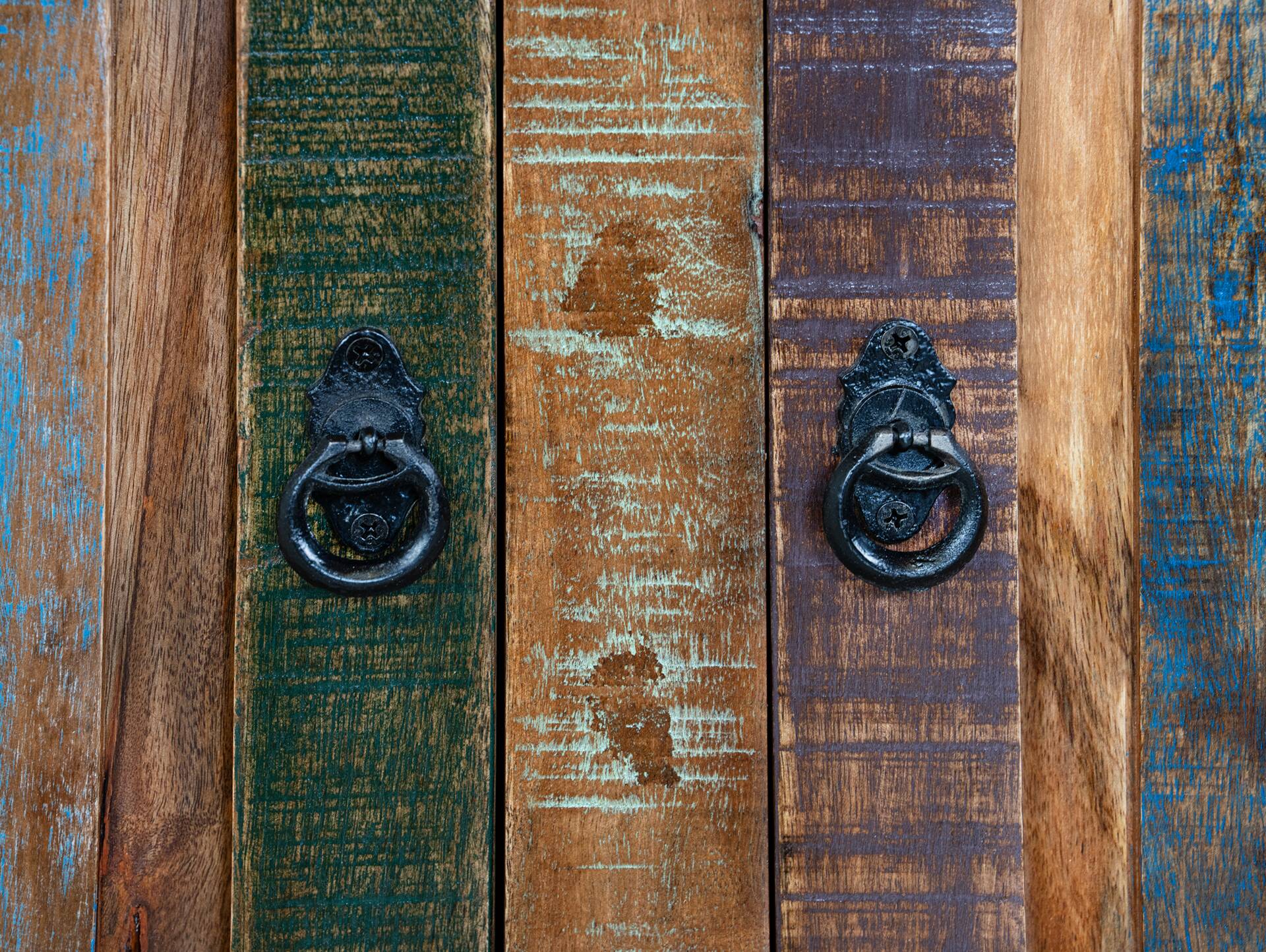 RIVERBOAT Sideboard I aus Altholz, Material Massivholz, Vintage-Optik 