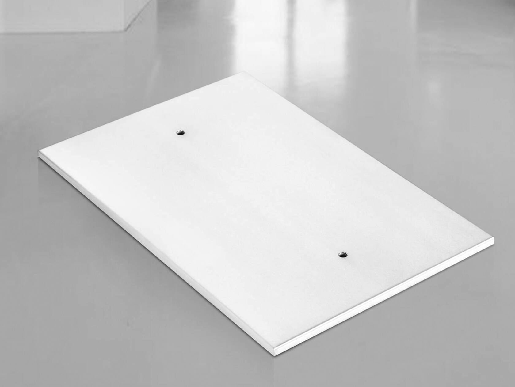 Bodenplatte für Esstische, Material Stahl 120 x 50 cm | Edelstahl