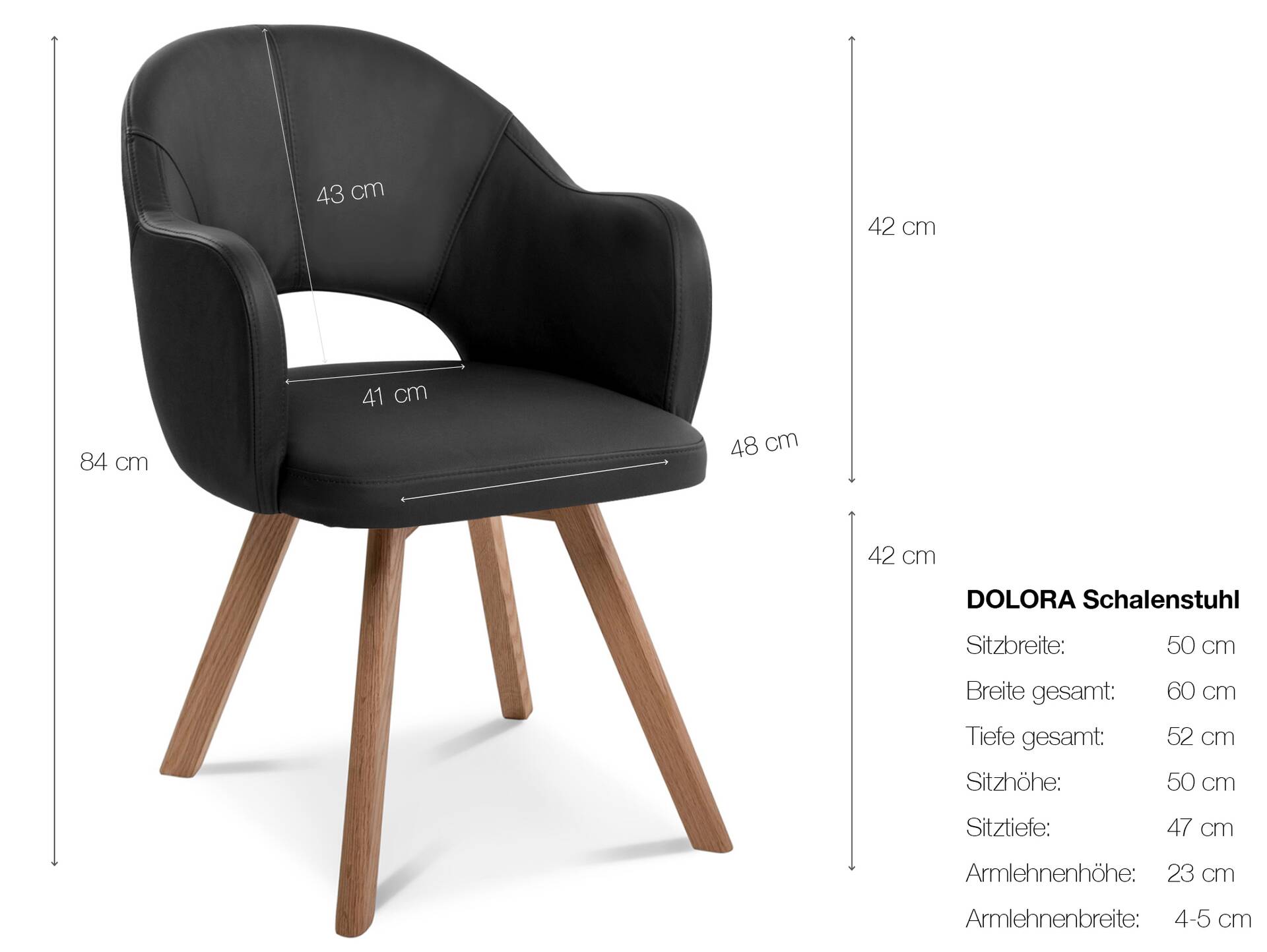 DOLORA 2er SET Schalenstühle, Gestell Massivholz ohne Drehfunktion | Stoff | blau