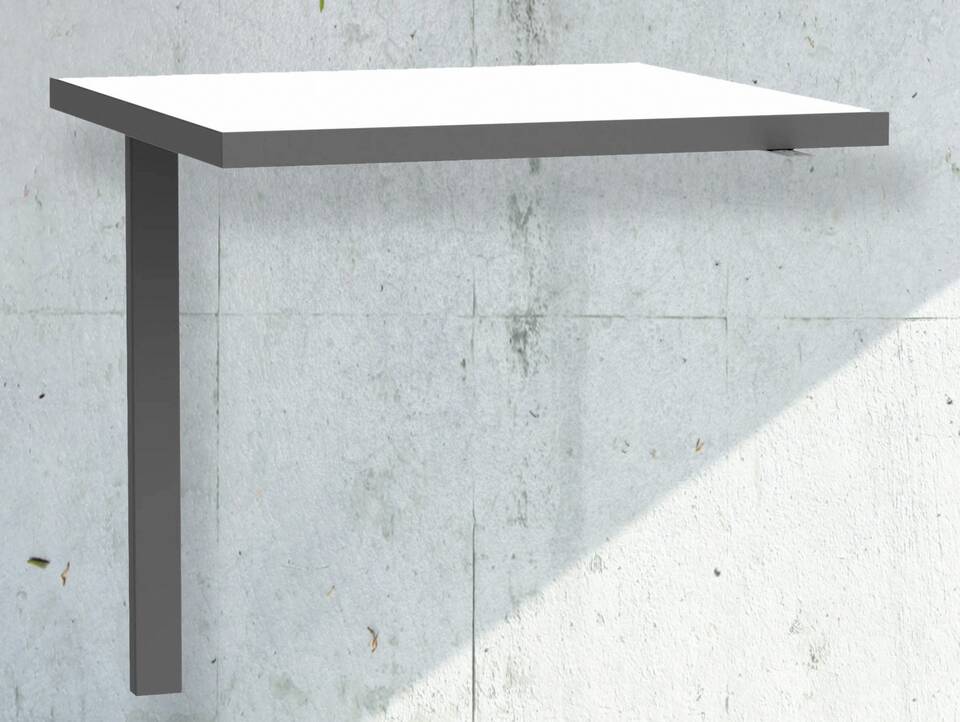 KALINA Verkettungsplatte, Material Dekorspanplatte, weiss/grau 