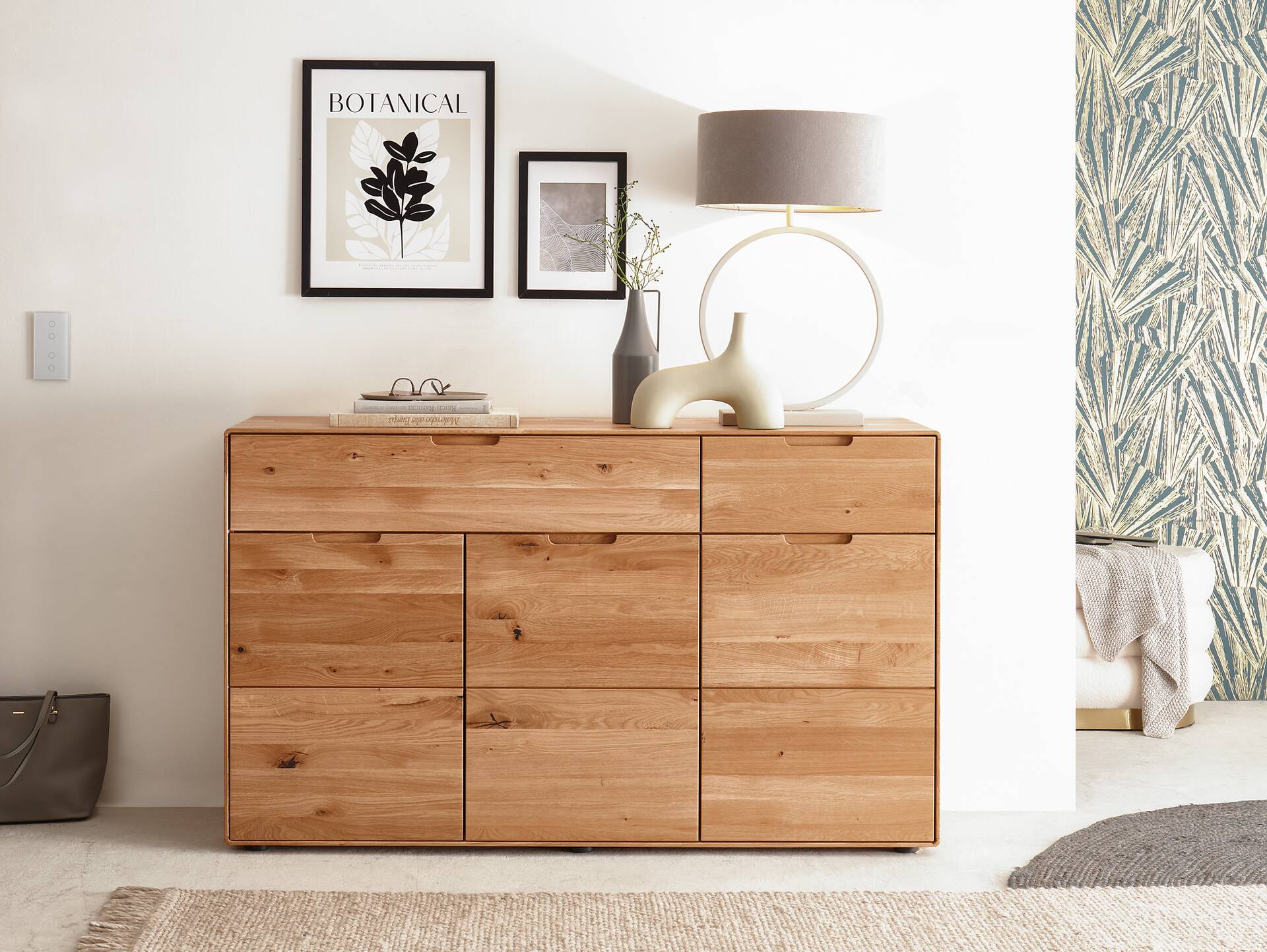 ANDINO Kommode III, Material Massivholz, Wildeiche geölt 