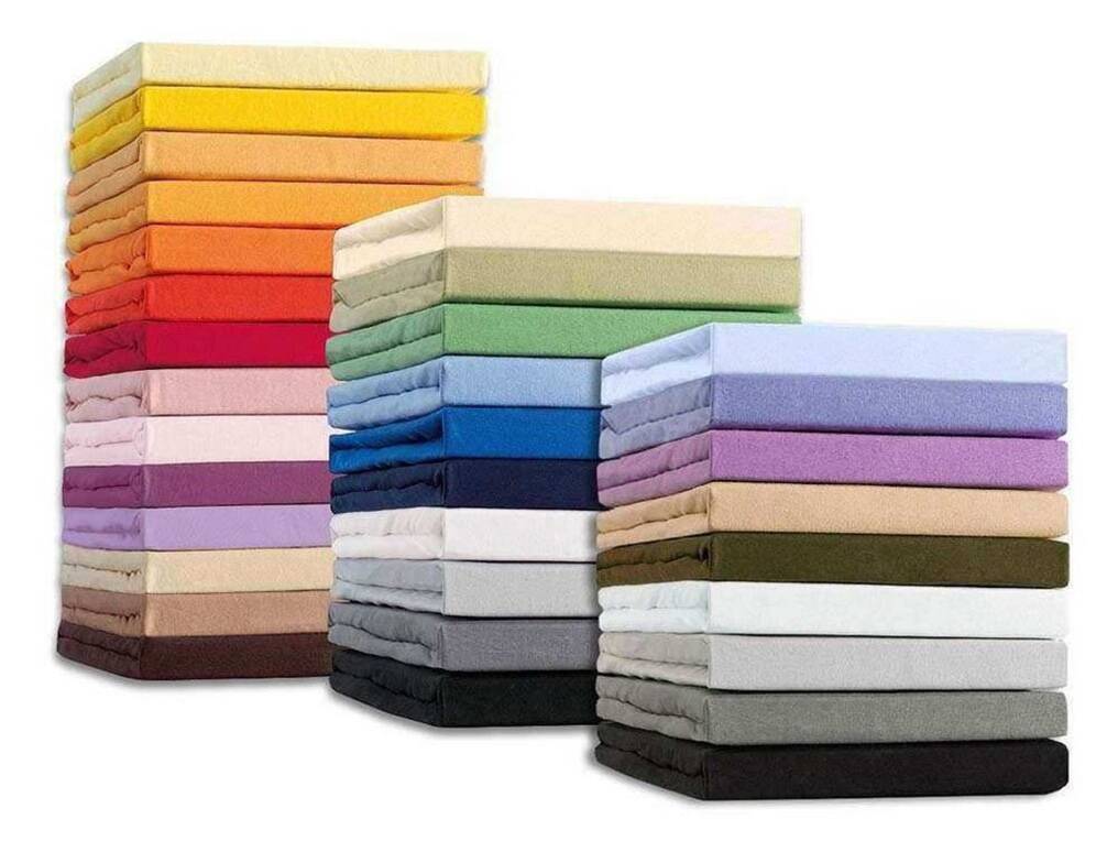 Schlafgut PURE Topper Spannbetttuch/Spannbettlaken, Bio-Mako-Baumwolle mit Elastan Hellgrau | 180x190 - 200x220 cm