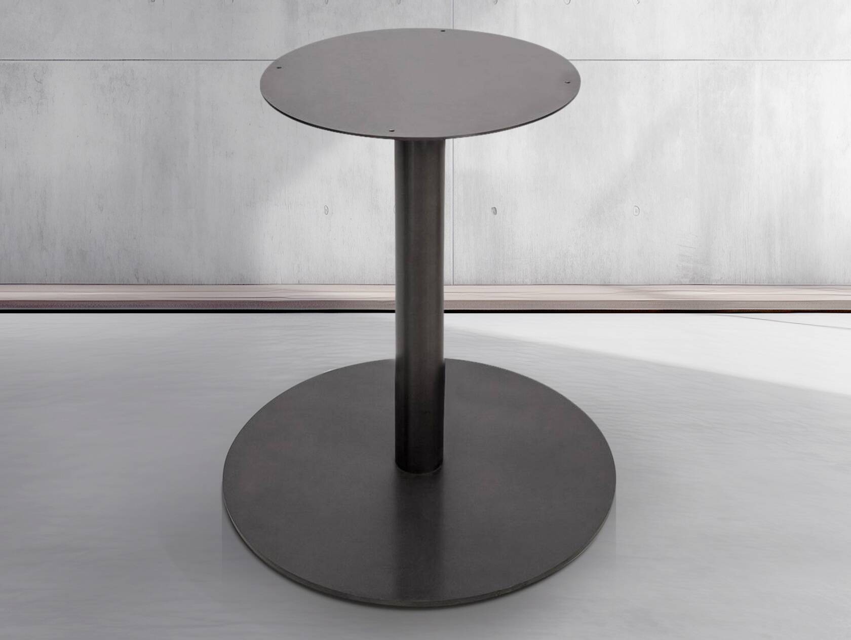 Tischgestell für GASTRO Bartisch rund, Material Stahl, schwarz 