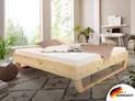 ZABINO Holz-Kufenbett aus Zirbe, Material Massivholz, ohne Kopfteil