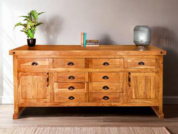 WINCHESTER Sideboard IV, Material Massivholz, Mango rustikal 