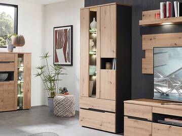 MAILAND Vitrine, Material Dekorspanplatte 