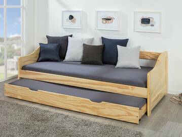 LENNI Tandemliege, Material Massivholz, Kiefer 