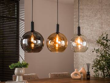 JONNA Pendelleuchte, 3-flammig, Material Metall, dreifarbig
