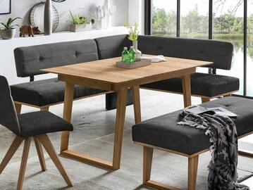 COLMI Eckbank, Material Massivholz/Bezug Stoff 