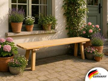 Eibsee Gartenbank, Material Massivholz, Thermo-Fichte lasiert 