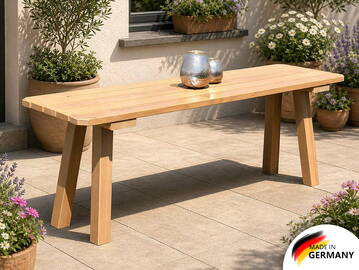 EIBSEE Gartentisch, Material Massivholz, Thermo-Fichte lasiert