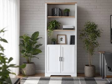 JADY Büroschrank, 2 Türen, Material MDF/Dekorspanplatte