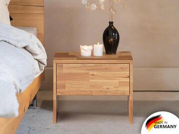 LÖWEN Nachtkommode mit Schubkasten, Material Massivholz