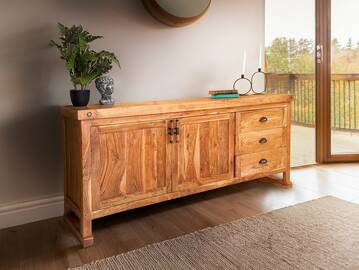 WINCHESTER Sideboard L, Material Massivholz, Mango rustikal 