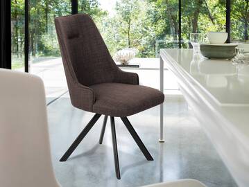 MIRINDA Schalenstuhl, Gestell Eisen schwarz 