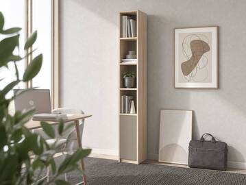 OSLO Büroschrank II, Material Dekorspanplatte, Türanschlag rechts / links