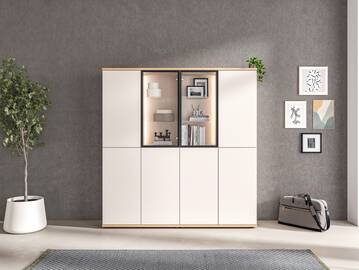 OSLO Highboardkombi, Material Dekorspanplatte 