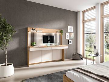 OSLO Schreibtischkombi II, Material Dekorspanplatte