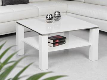 RABEA Couchtisch, Material Dekorspanplatte, weiss Hochglanz 