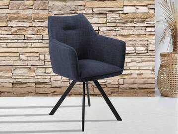 ROOKY Schalenstuhl, Gestell Eisen schwarz/Bezug Stoff 