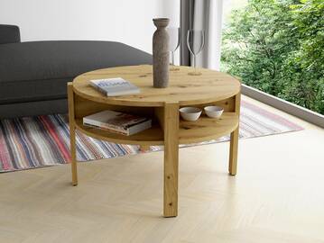 TAFFY Couchtisch, Material Dekorspanplatte, rund
