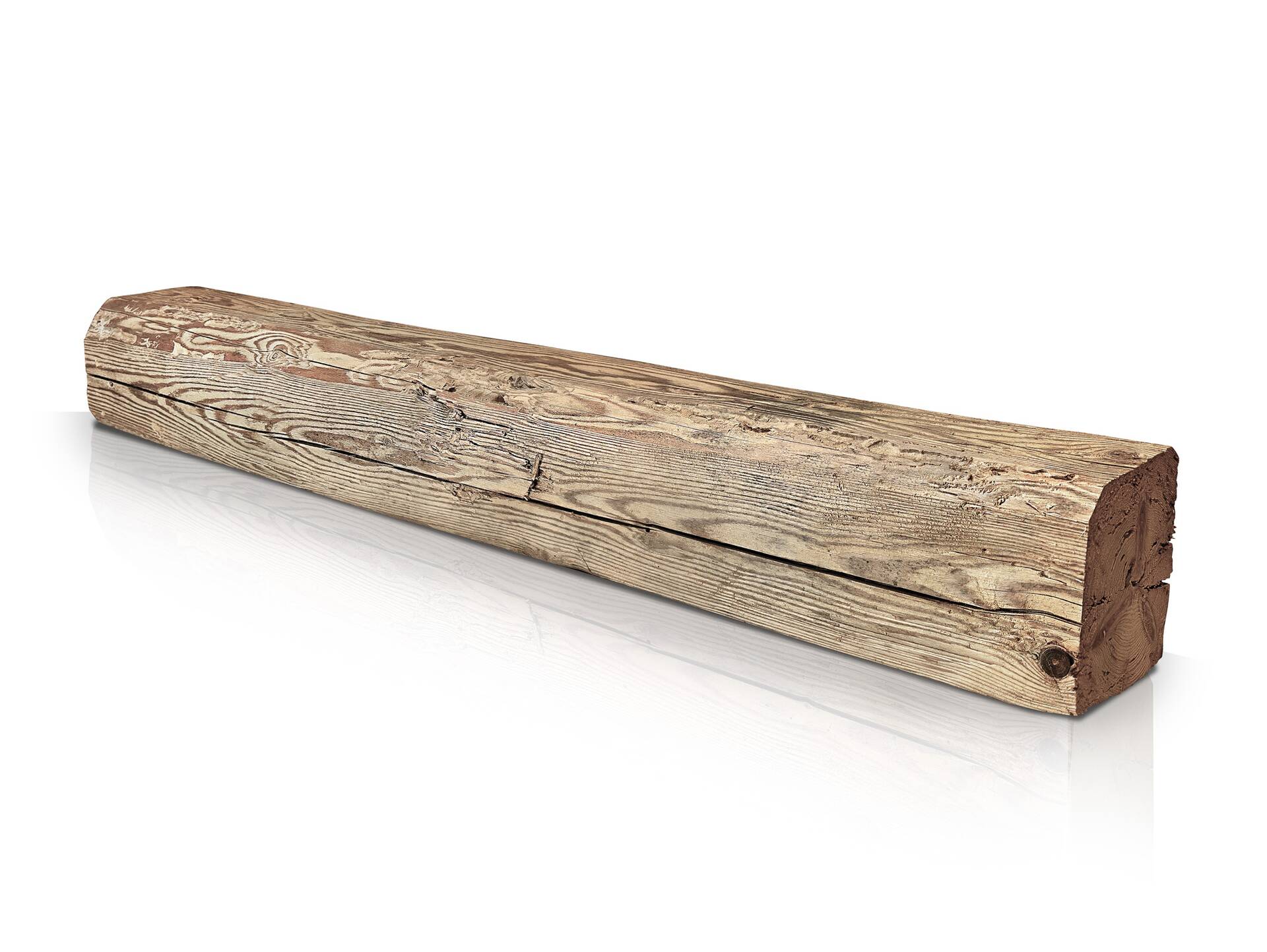 Fichte-Altholzbalken, rustikale Strukturoberfläche, Material Massivholz 11 - 15 cm | 50 cm