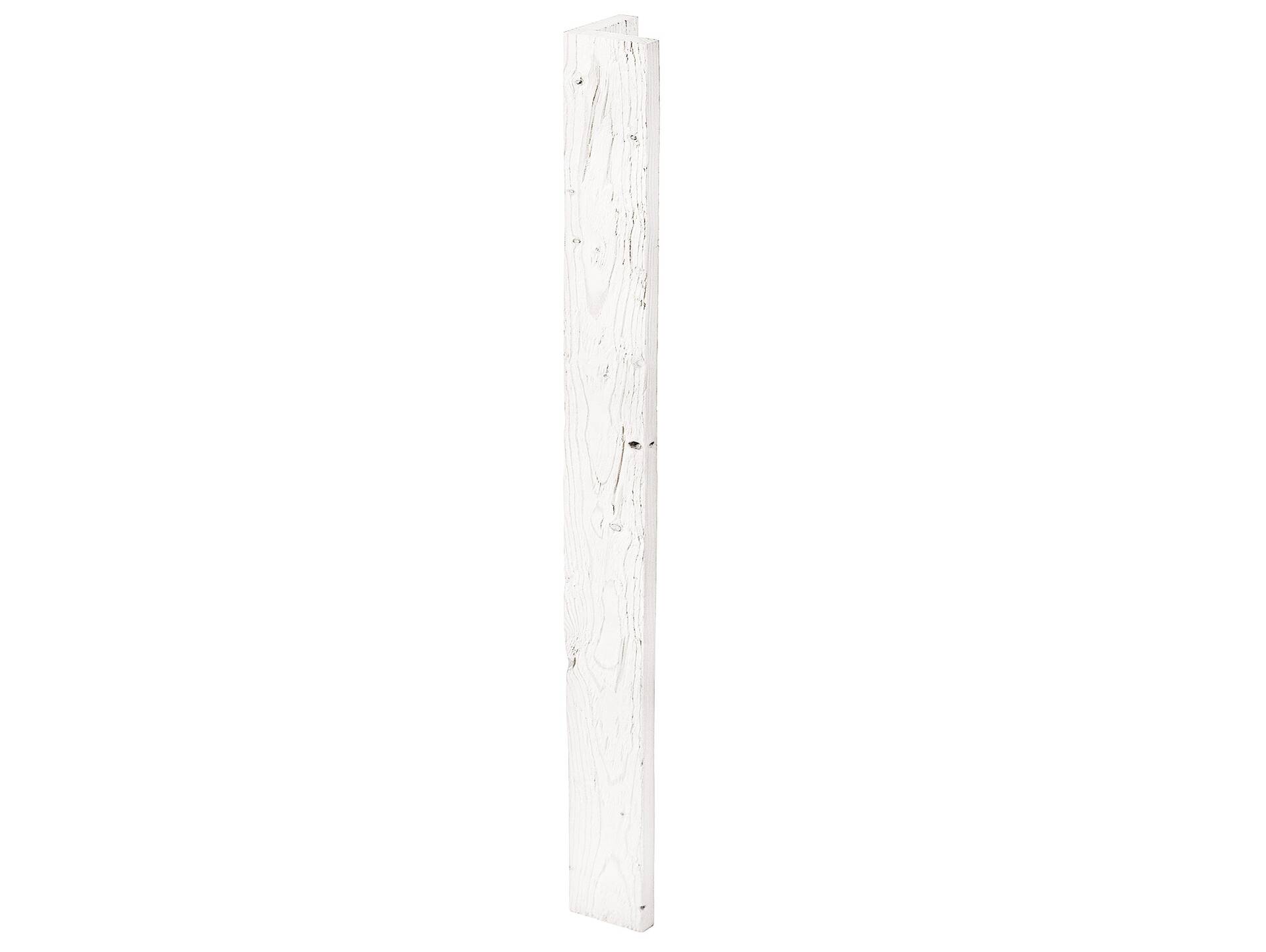 L-Abschlussleiste, THERMO-Fichte WEISS gehackt, gebürstet 70 x 70 mm | 2 Meter