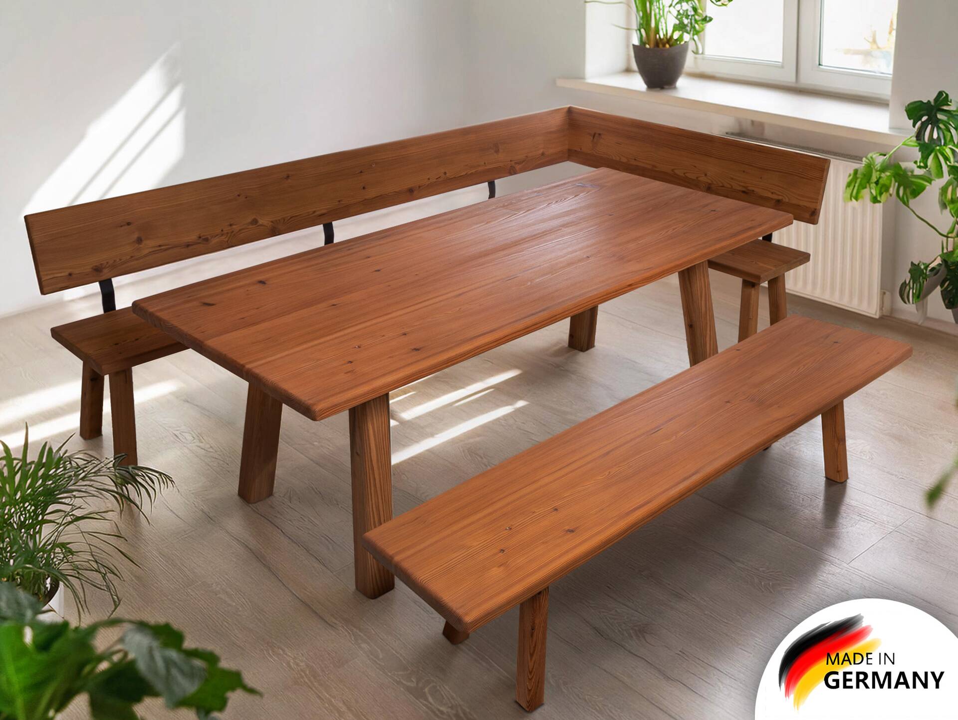STARNBERG Essgruppe, Material Massivholz, Lärche gedämpft 167 x 224 cm | lackiert
