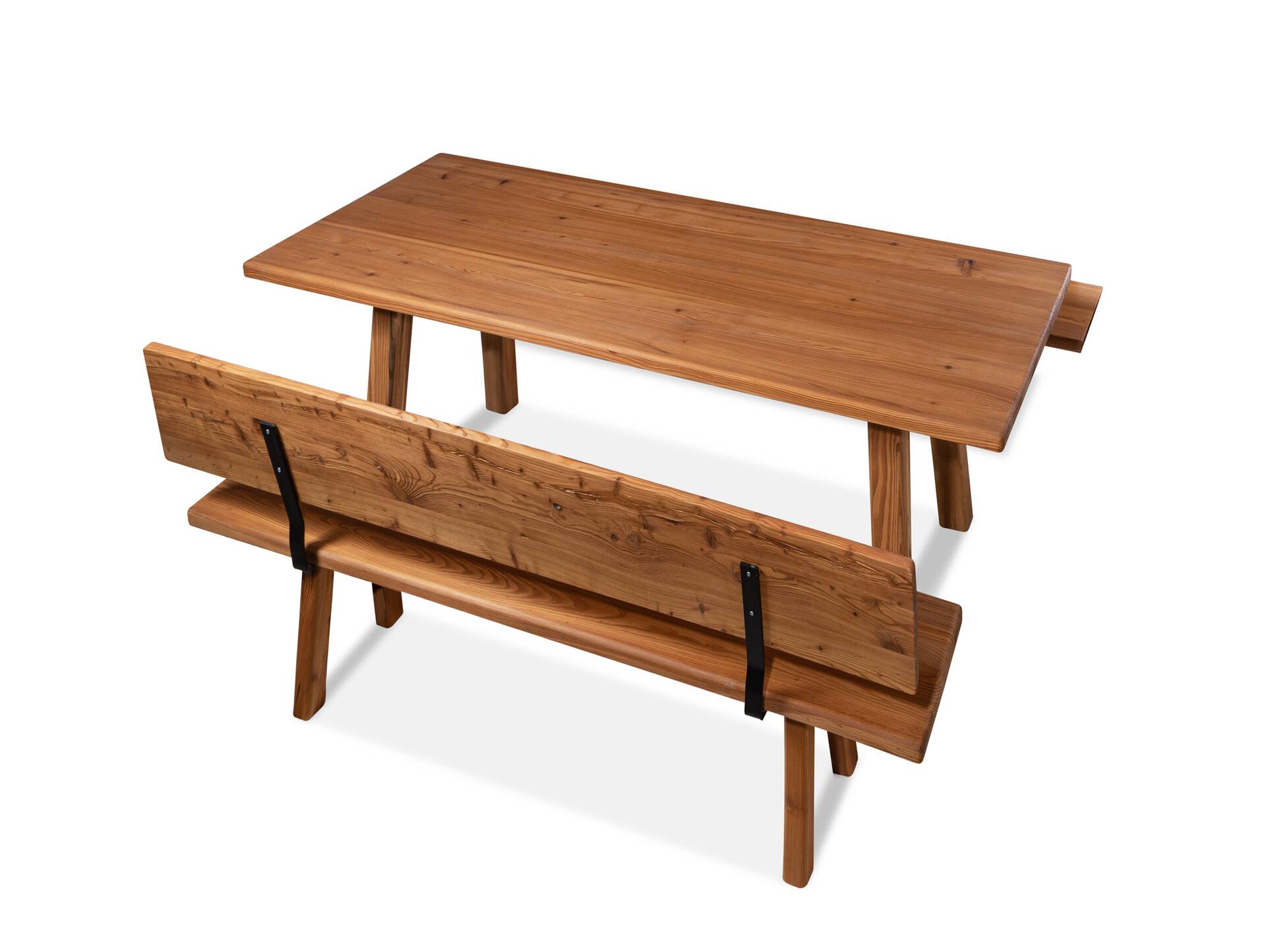 STARNBERG Sitzbankgarnitur, Material Massivholz, Lärche gedämpft 220 cm | mit/ohne Rückenlehne | lackiert