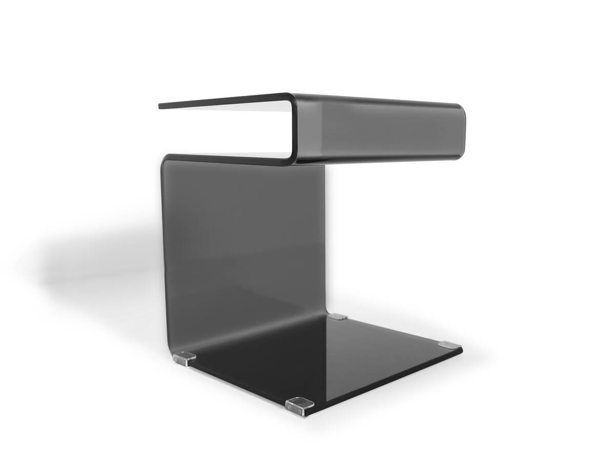 SUSY Beistelltisch, Material Glas, schwarz 