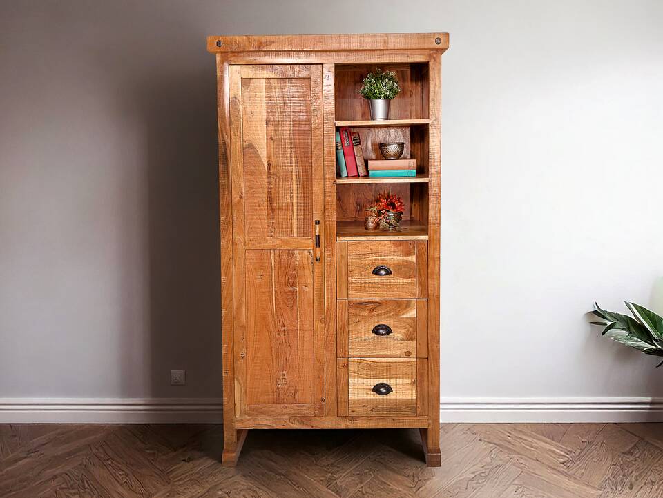 WINCHESTER Highboard II, Material Massivholz, Mango rustikal 