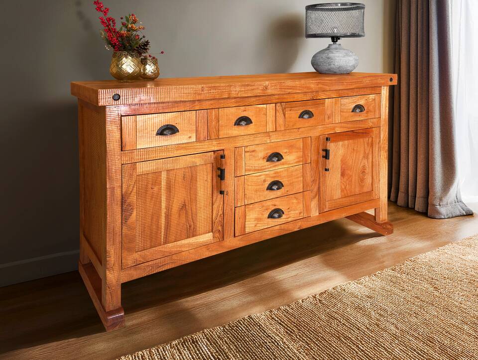 WINCHESTER Sideboard III, Material Massviholz, Mango rustikal 