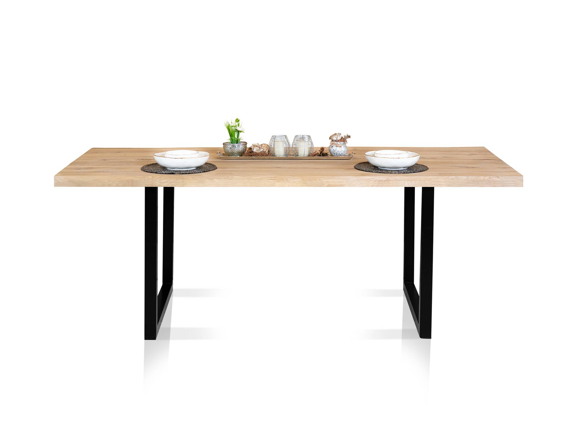 MABON Esstisch 200x100 cm, Material Massivholz, Eiche geölt 