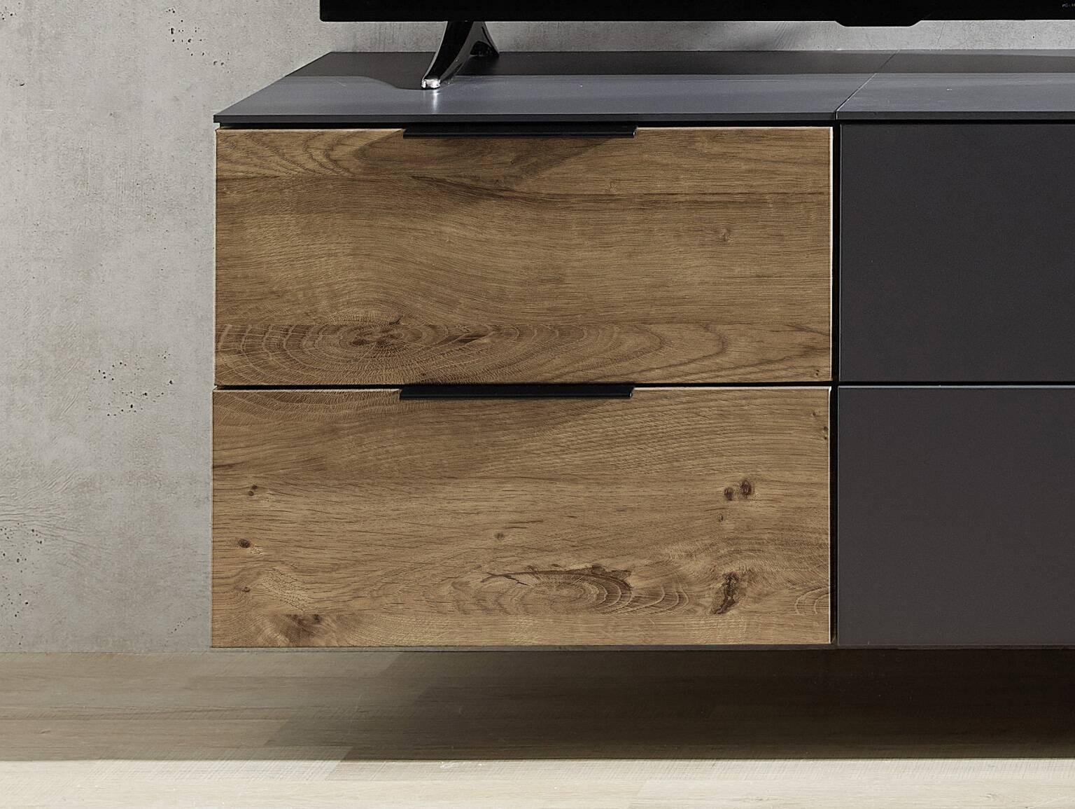 MOSANTA Nachtkommode/TV-Unterteil klein mit Schubkästen, Material MDF 