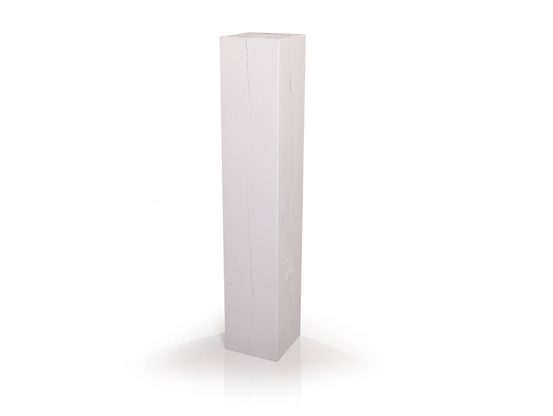 Blumensäule / Dekosäule, Material Massivholz, Fichte massiv weiss | 15x15 cm | 100 cm