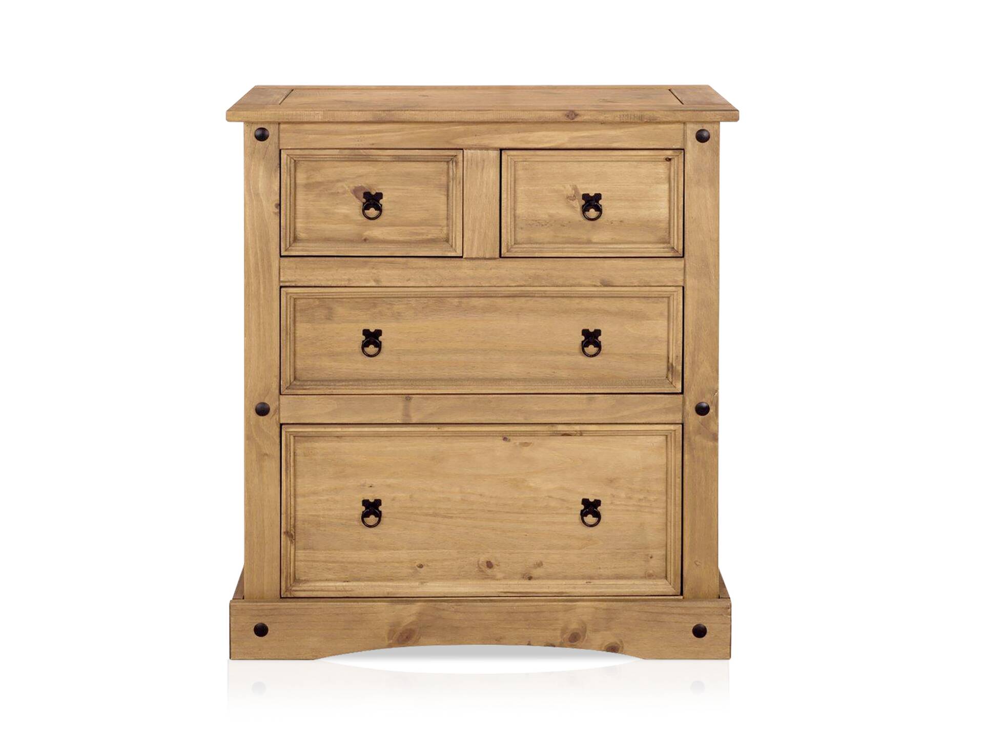 CORTON Kommode III 2+2 Schubkästen, Material Massivholz, Kiefer honigfarbig gewachst 