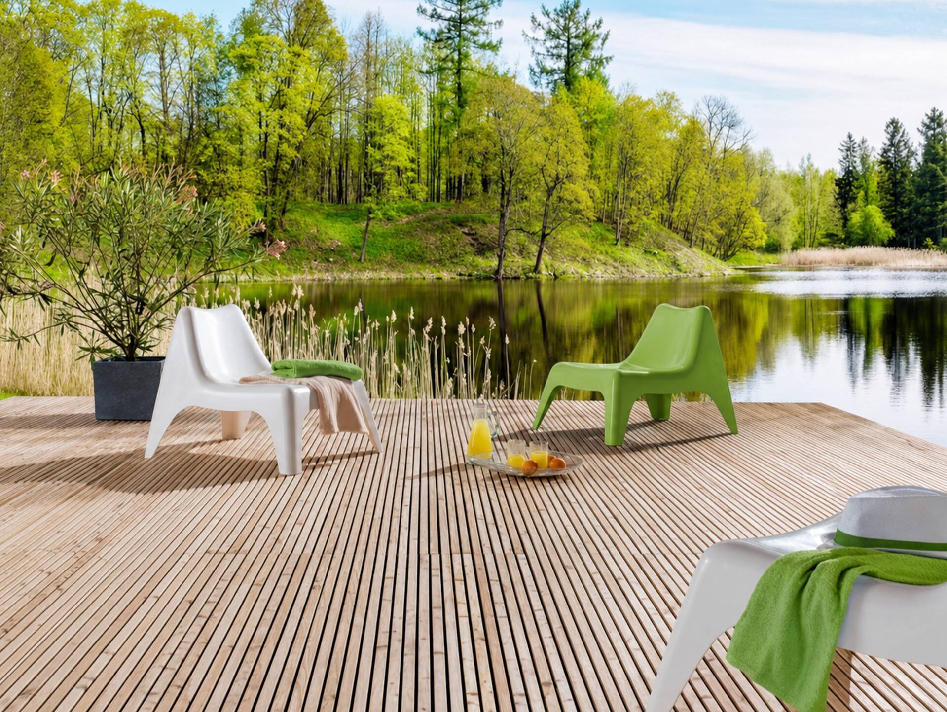 Terrassenmodul PINUTEX, Material Massivholz, Lärche Natur 100 cm