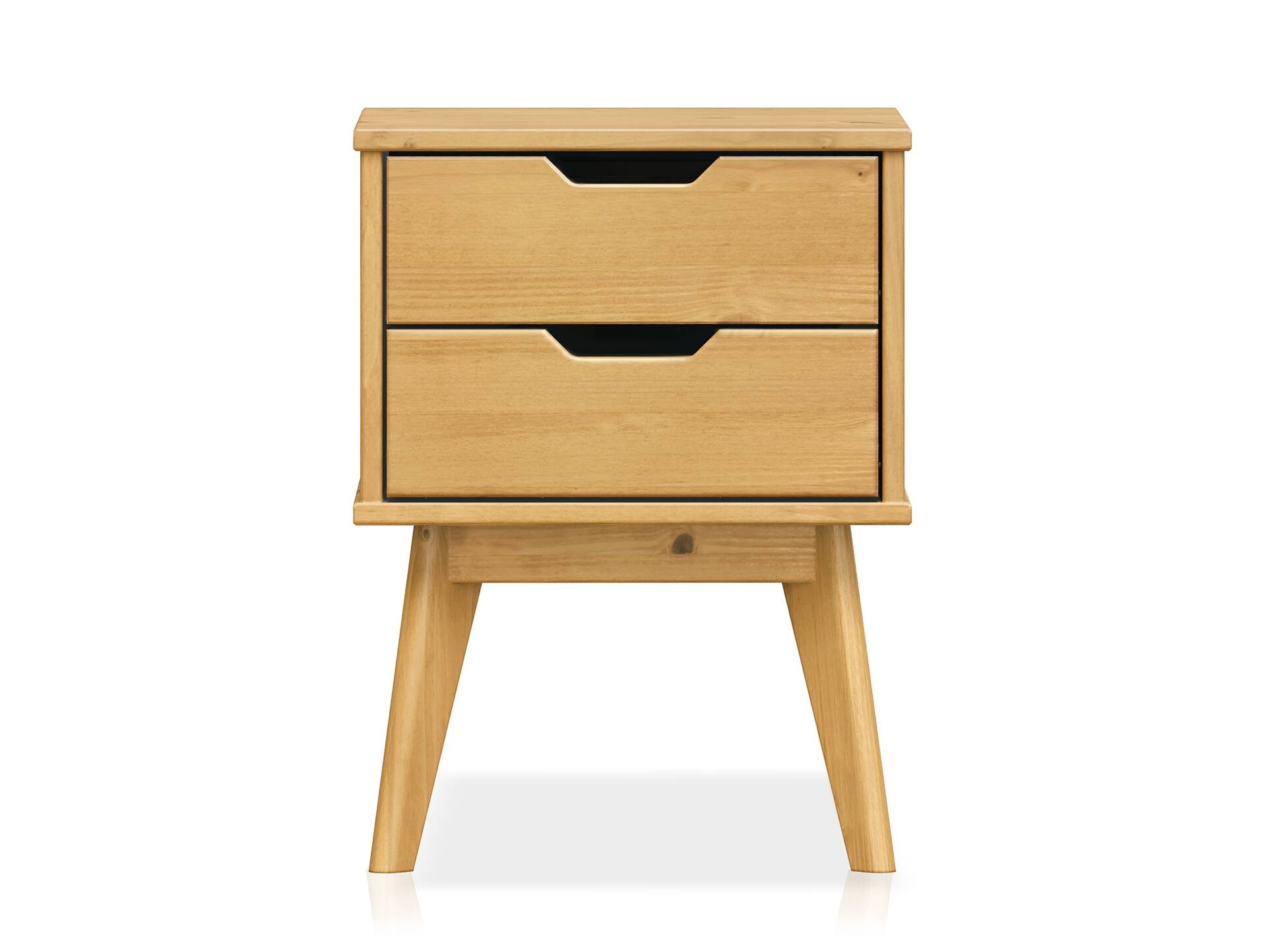 BARNY Nachtkommode, Material Massivholz, Kiefer Kiefer gewachst
