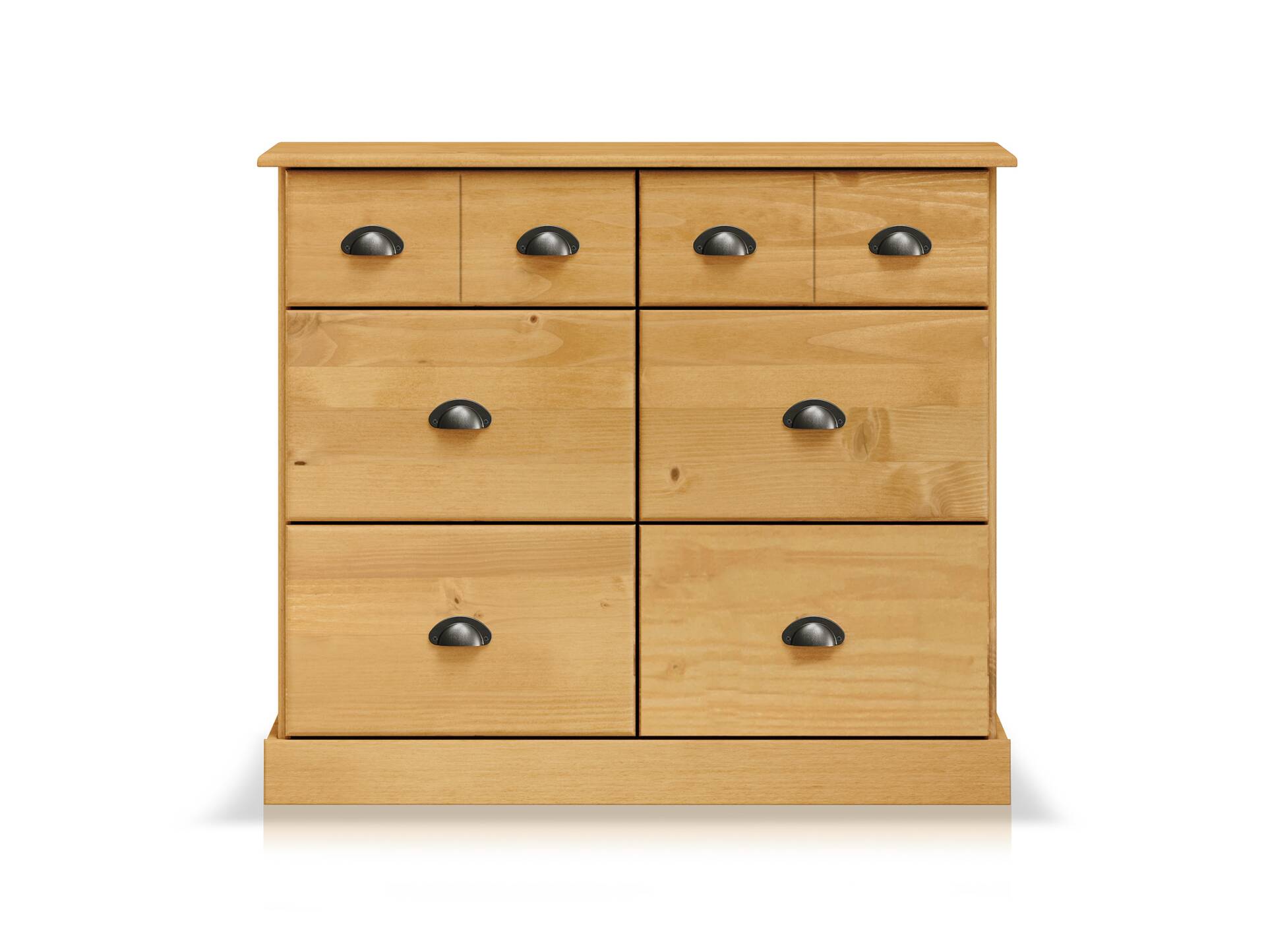 KUNO Kommode II 4+2 Schubkästen, Material Massivholz Kiefer gewachst