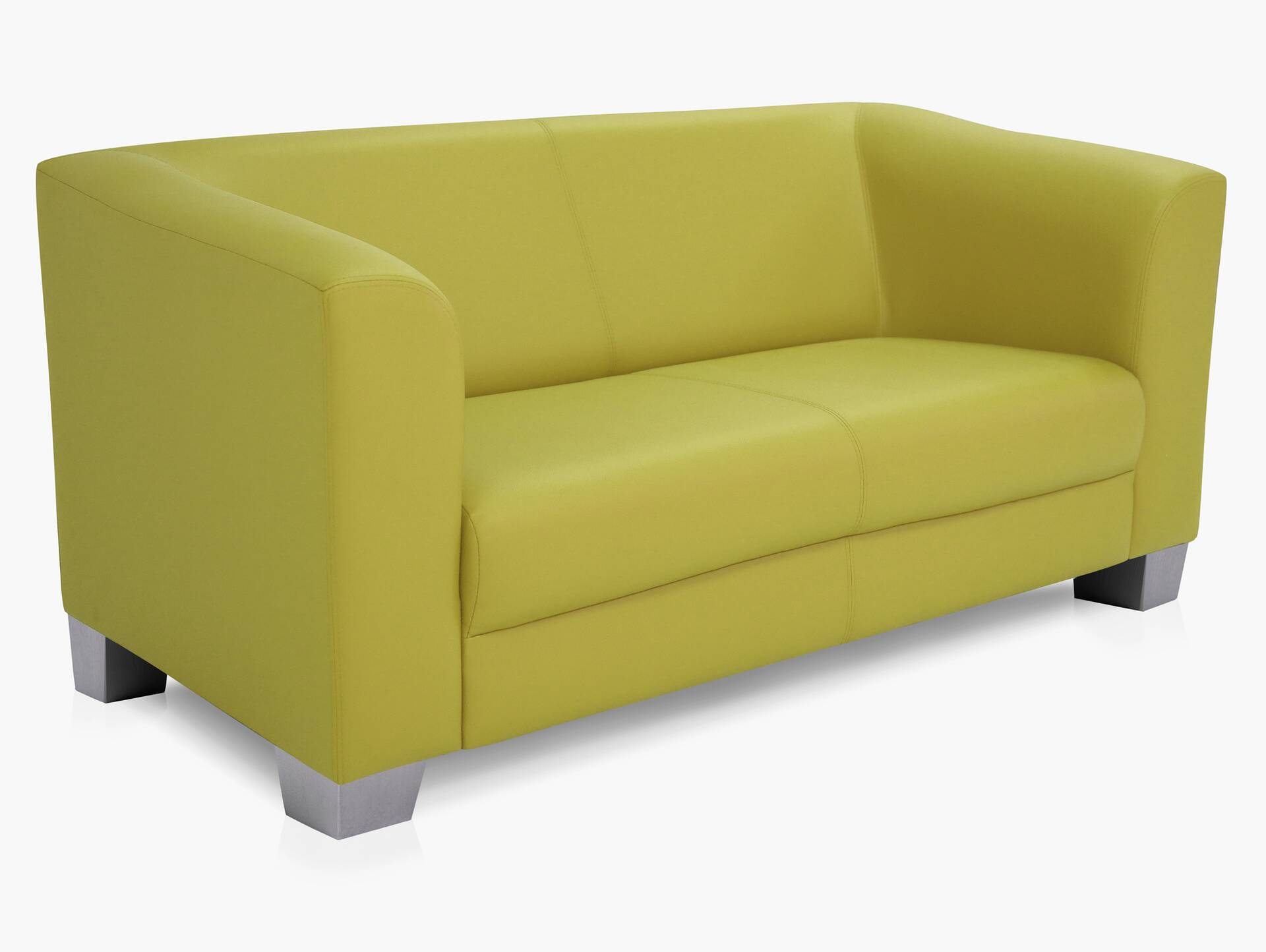 CHICAGO 2-Sitzer Sofa, Material Kunstleder grün