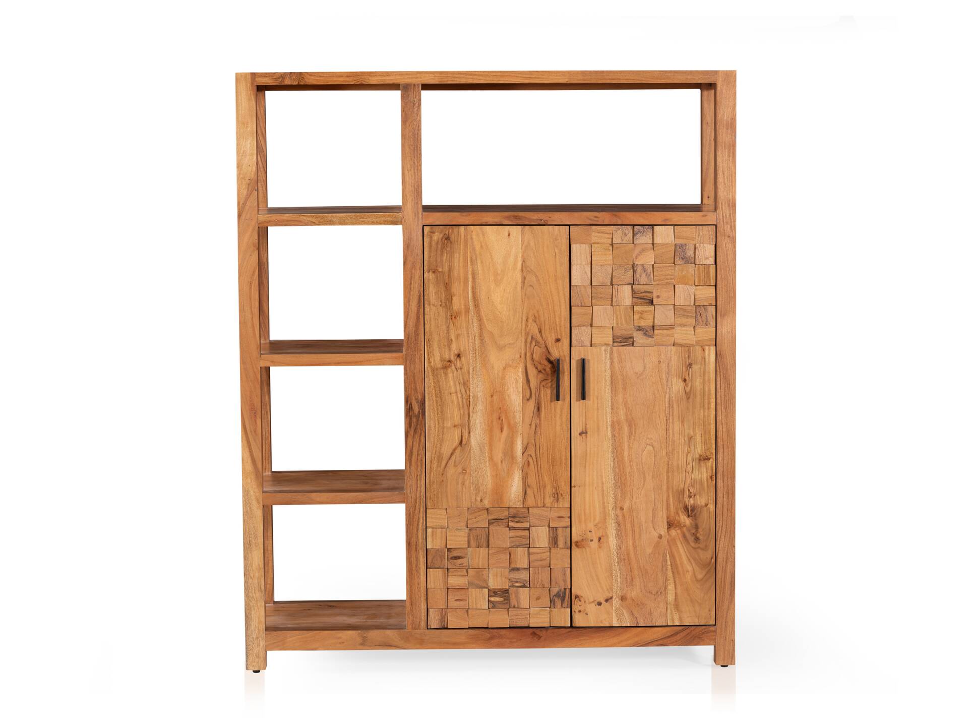 KAIRO Highboard I, Material Massivholz, Akazie massiv honigfarben 