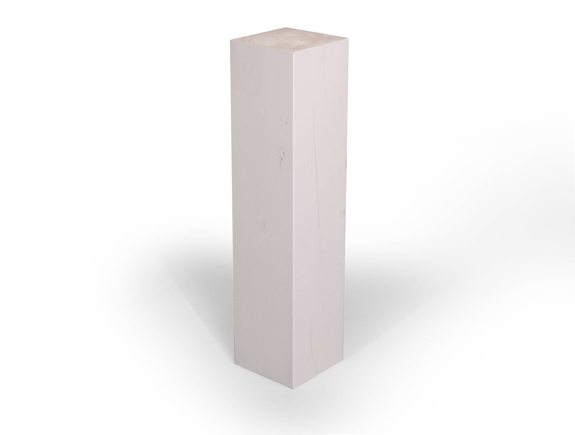 Blumensäule / Dekosäule, Material Massivholz, Fichte massiv weiss | 19x19 cm | 80 cm